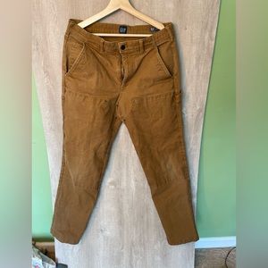 GAP Men's Brown Relaxed Fit Classic Straight Leg Carpenter Pants Size 32